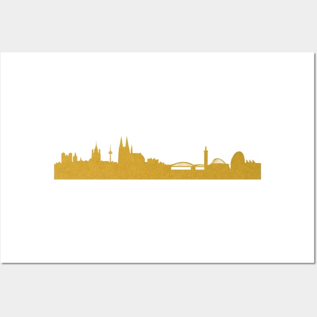 Golden Cologne Wall Art by 44spaces